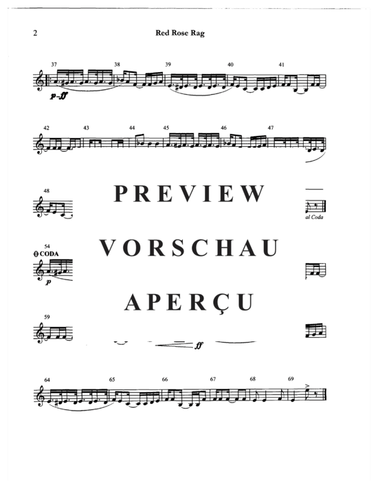 gallery: Red Rose Rag , , (Blechbläser Quintett)