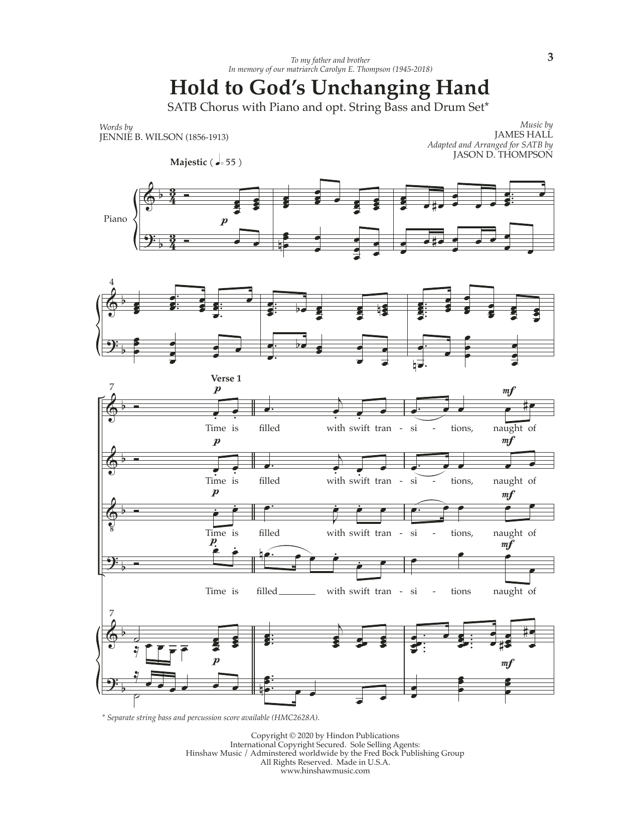 Produktbild zu: Hold To God's Unchanging Hands
