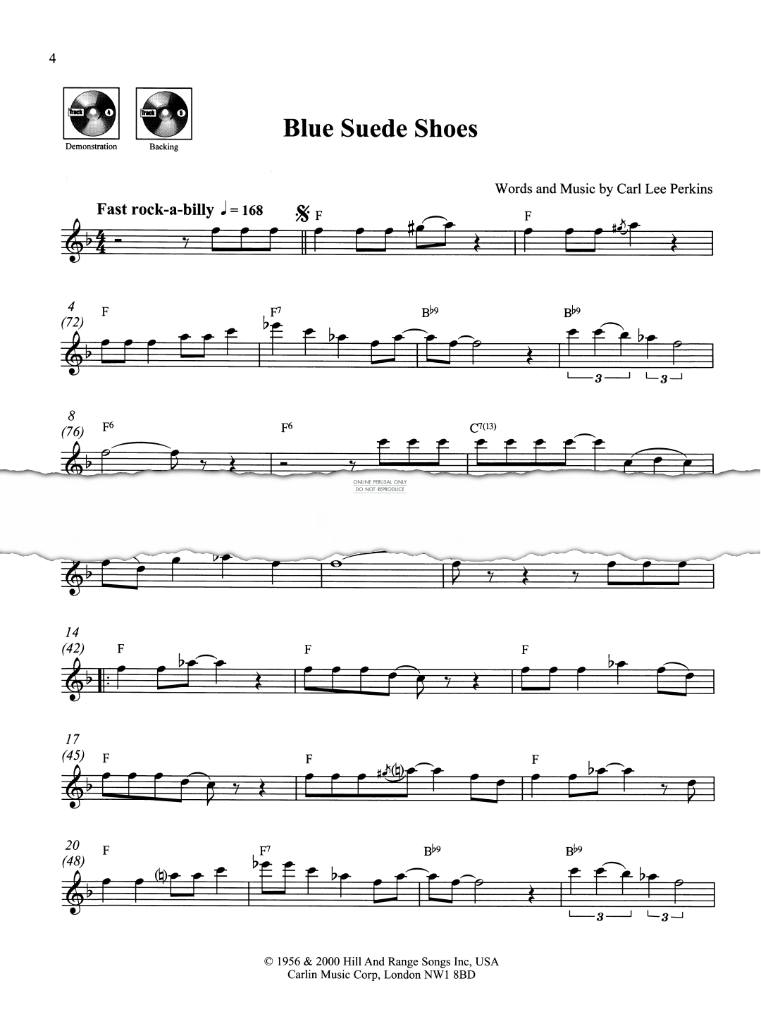 Product gallery: Page 1 of 1 Blue Suede Shoes, Carl Lee Perkins