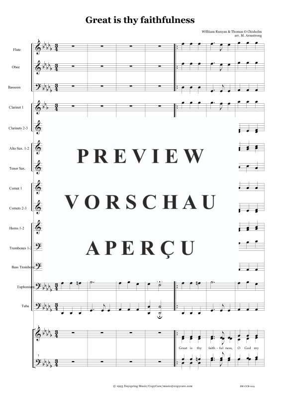 Produktgalerie: Seite 6 von 11 Great is thy faithfulness, , Gemischter Chor und Concert Band