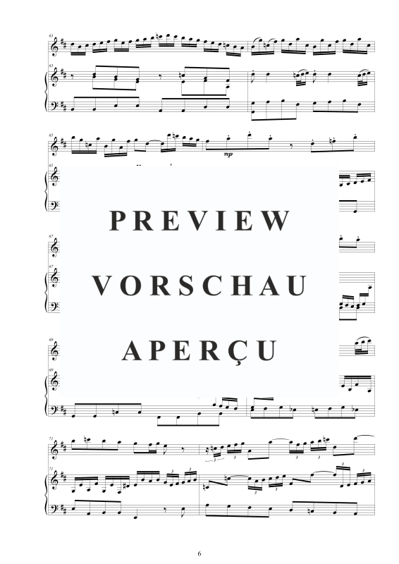 Product gallery: Page 7 of 11 Flöten Sonate Nr. 1 in H-Moll BWV 1030, , Flute and Harpsichord/Piano
