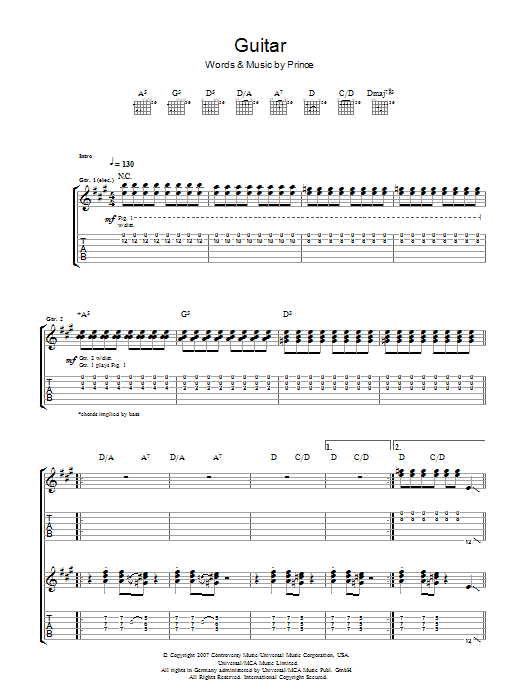 Product gallery: Page 1 of 1 Guitar, Prince