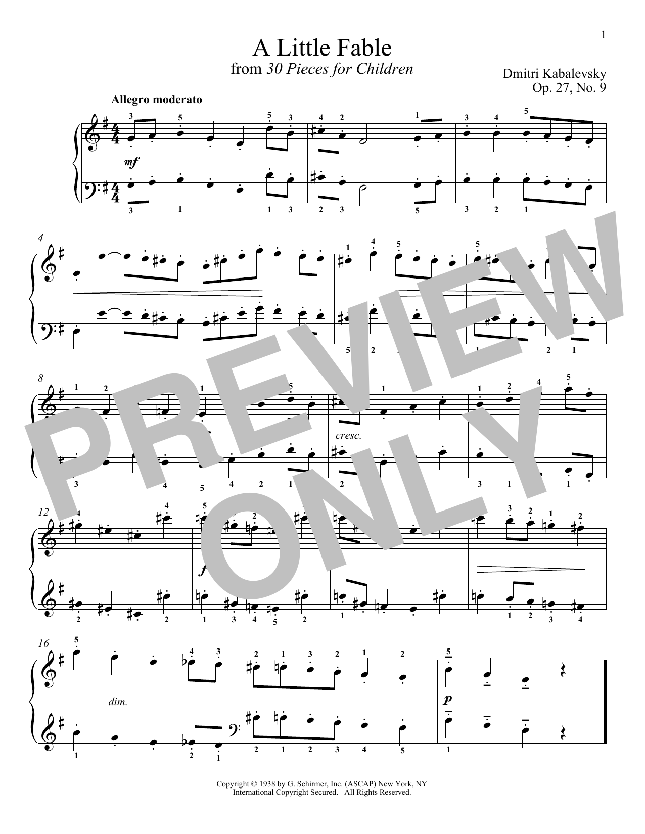 Produktbild zu: A Little Fable