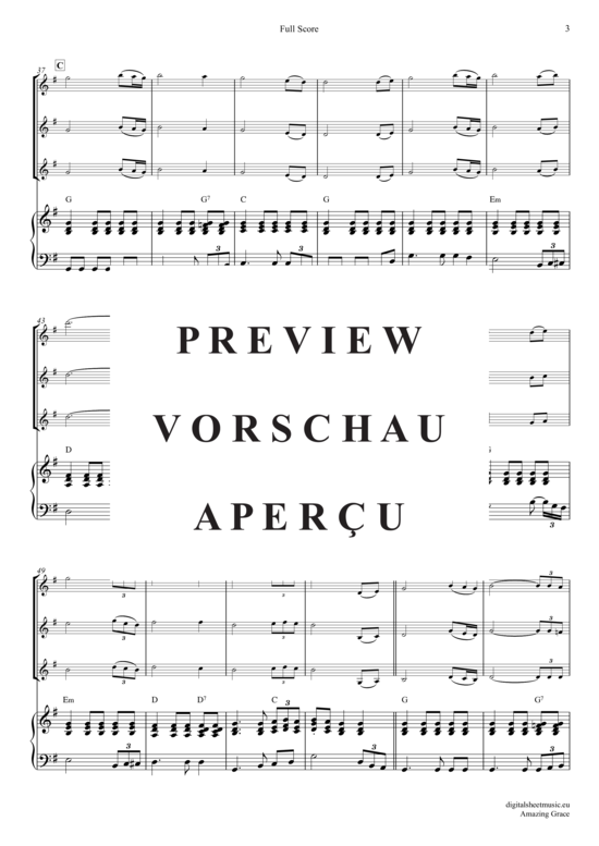 gallery: Amazing Grace , Presley, Elvis, (Violinen Trio + Klavier)