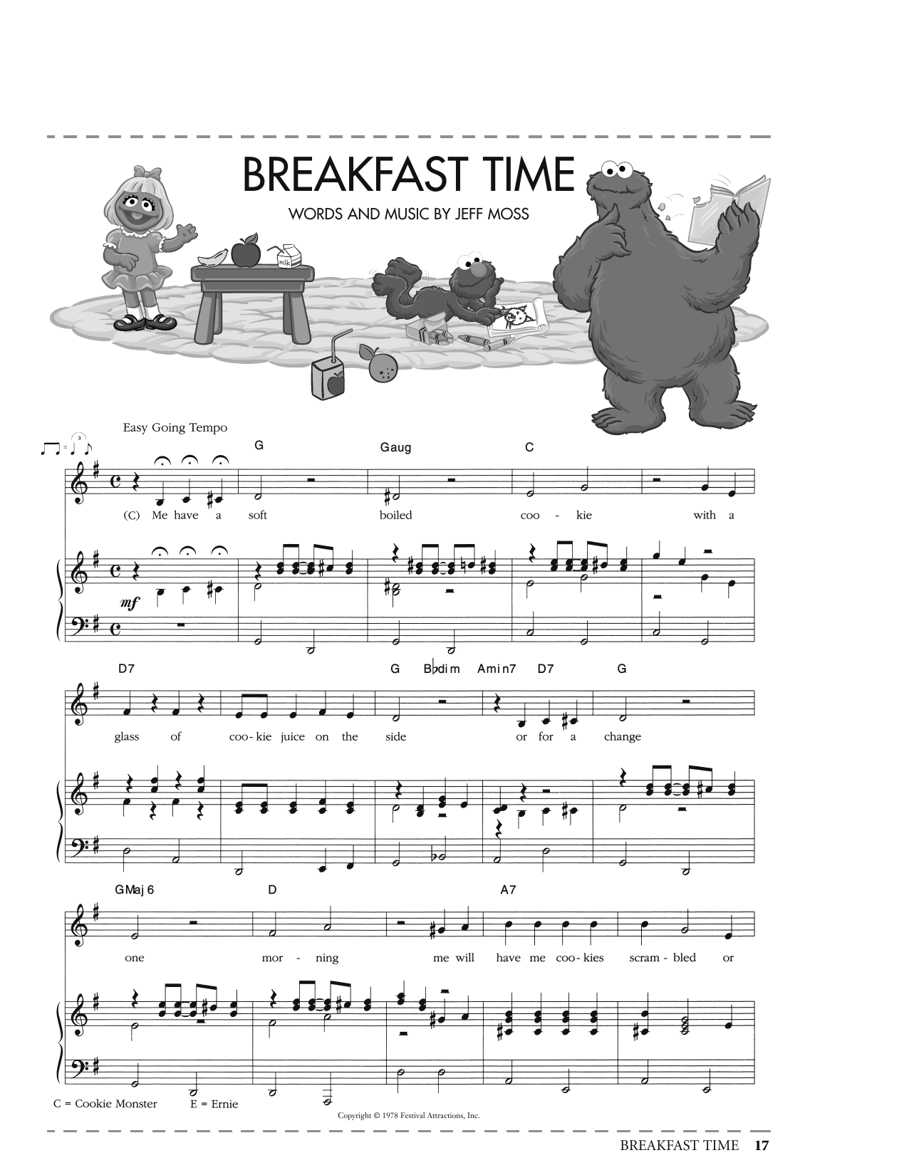 Produktbild zu: Breakfast Time (from Sesame Street)