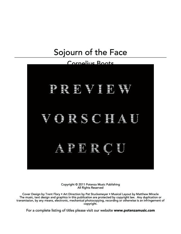 Product gallery: Page 11 of 11 Sojourn of the Face, , (clarinet duet 2x bass clarinet)
