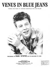 cover: Venus In Blue Jeans, Mark Wynter, Gesang, Gitarre, Klavier