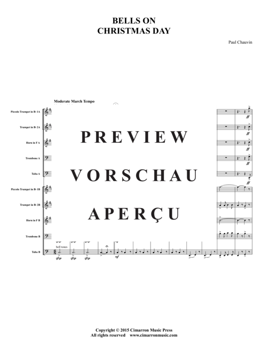 Produktgalerie: Seite 3 von 16 Bells on Christmas Day , , (Doppel Blechbläserquintett)