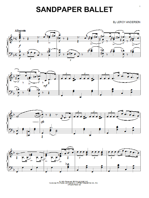 Product gallery: Page 1 of 1 Sandpaper Ballet, Leroy Anderson