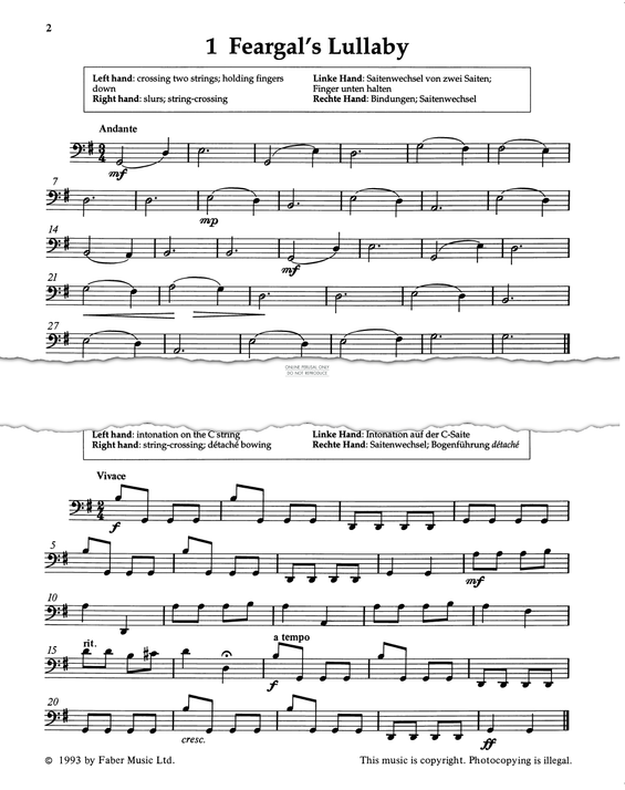 Produktgalerie: Seite 1 von 1 Feargal's Lullaby, Pat Legg, Violoncello