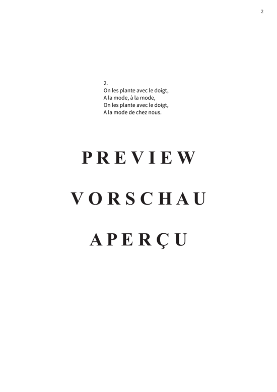 Produktgalerie: Seite 5 von 5 Savez-vous planter les choux, , (Gesang + Klavier)