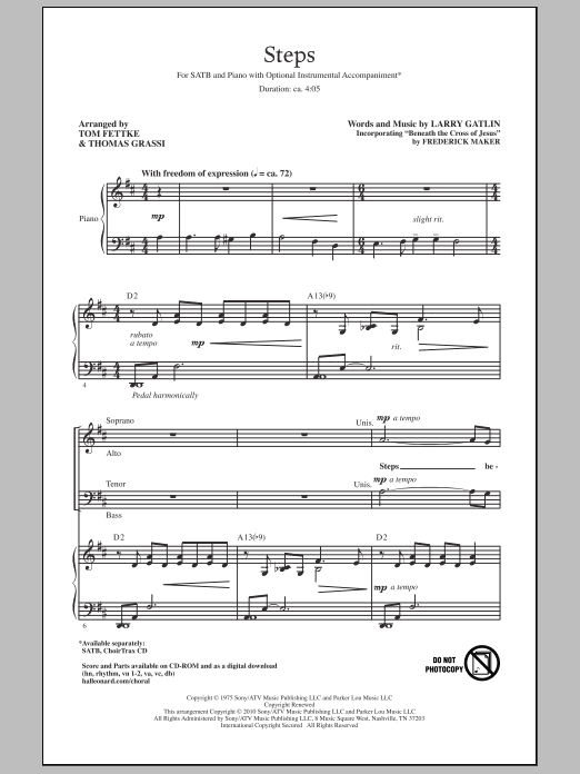 Produktgalerie: Seite 1 von 1 Steps, Tom Fettke, Chor