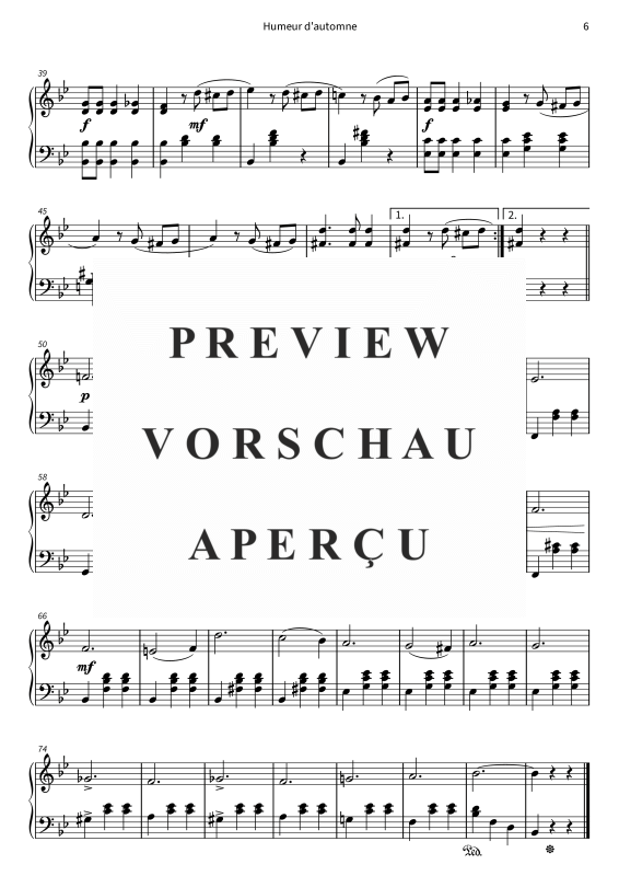 gallery: Couleurs d´automne - Pièces faciles pour piano pour des jours dorés, , (Klavier Solo)
