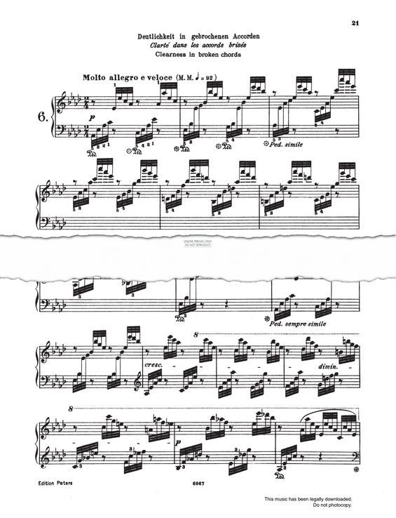 Product picture to: Molto Allegro e Veloce Study (Op. 740, No.6)