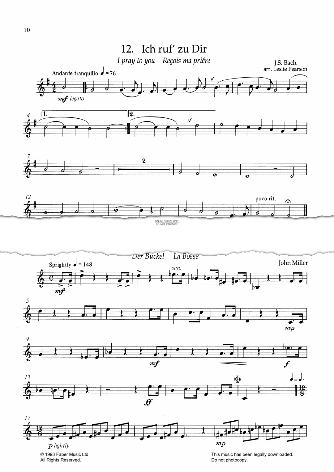Produktgalerie: Seite 1 von 1 Ich ruf' Zu Dir, Johann Sebastian Bach, Klavier, Trompete
