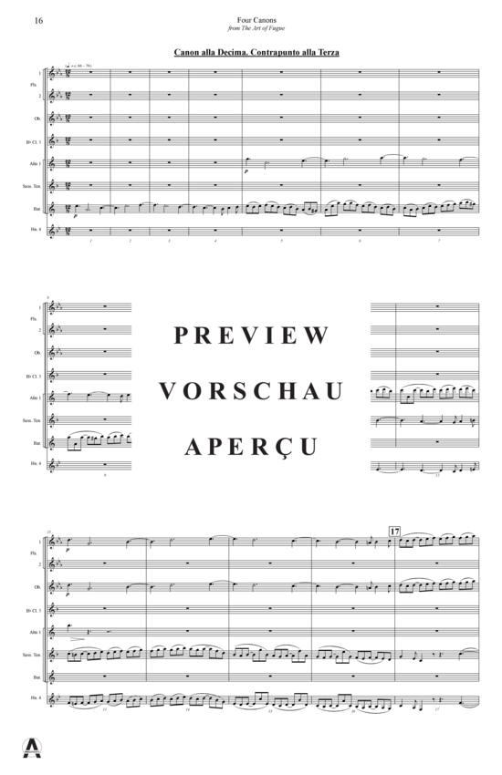 Produktgalerie: Seite 18 von 20 Vier Kanon aus Kunst der Fuge , , (Concert Band)