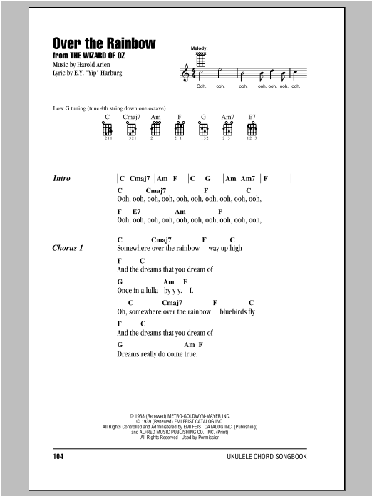 Product gallery: Page 1 of 1 Over The Rainbow, Harold Arlen