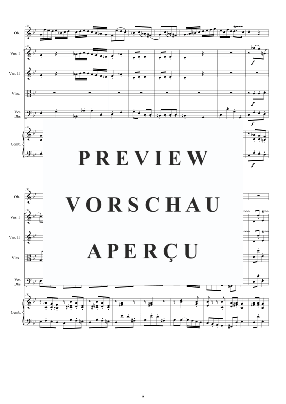 Produktgalerie: Seite 9 von 11 Concerto in G minor (I47a), , Oboe, Streicher und Cembalo