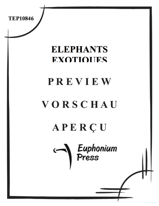 Product gallery: Page 2 of 21 Elephants Exotiques , , (Tuba Quartet)