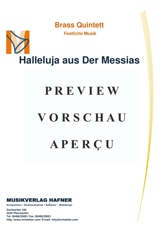 gallery: Halleluja aus Der Messias, , (Blechbläser Quintett)