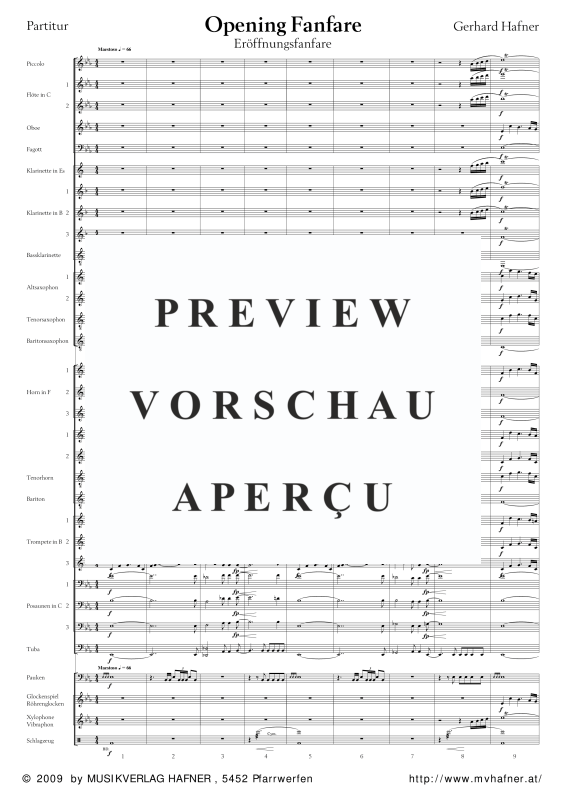 Product gallery: Page 7 of 11 Opening Fanfare, , (large wind orchestra)