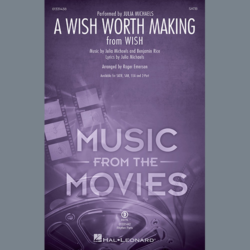 cover: A Wish Worth Making (from Wish) (arr. Roger Emerson), Julia Michaels, Chor