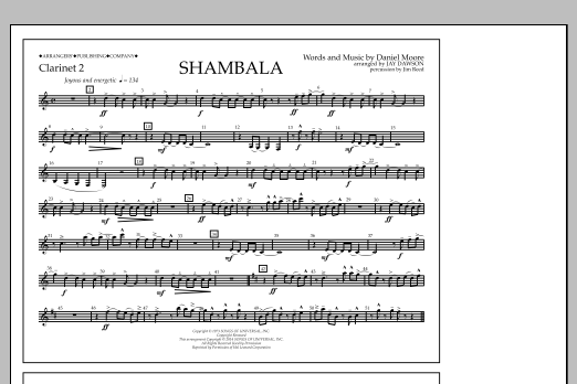 Produktbild zu:  Shambala - Clarinet 2 - Jay Dawson