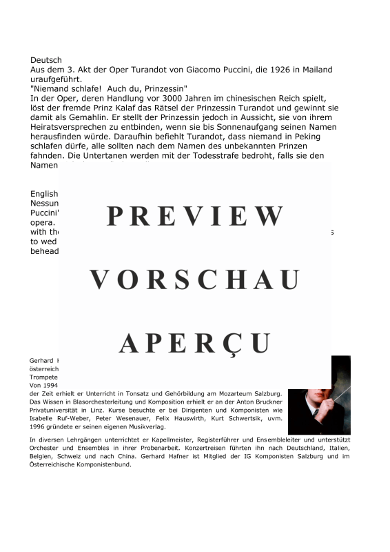 Product gallery: Page 3 of 11 Nessun Dorma, , (large wind orchestra)