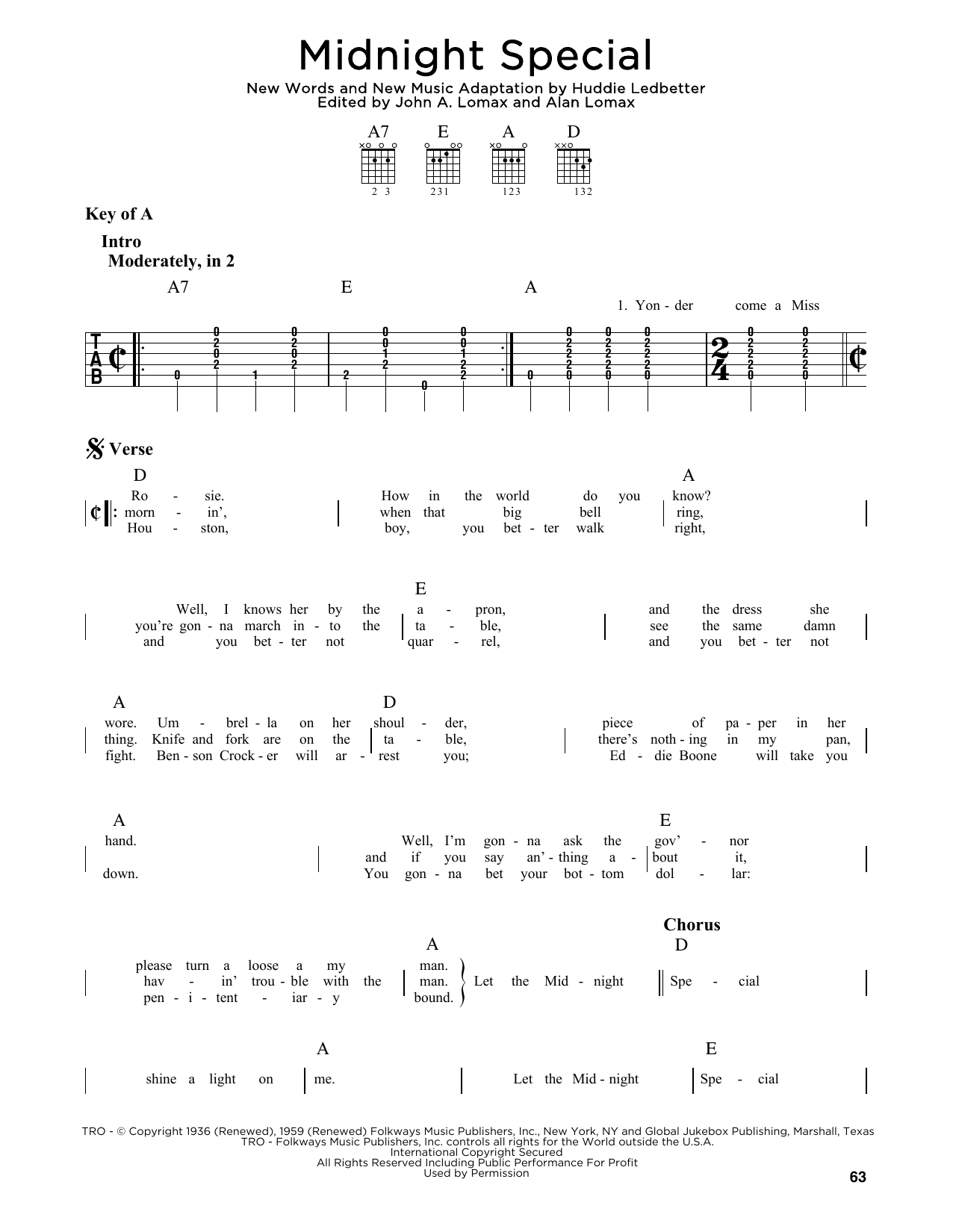 Product gallery: Page 1 of 1 Midnight Special, Lead Belly