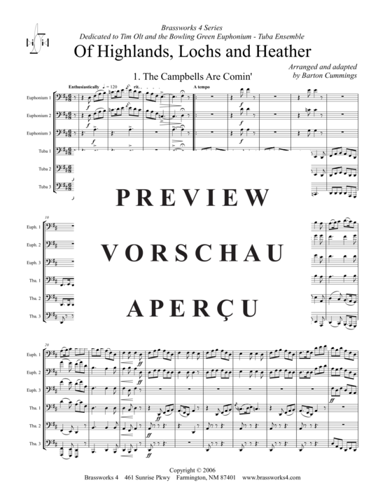 Product gallery: Page 2 of 21 Of Highlands, Lochs and Heather , , (Tuba Ensemble)