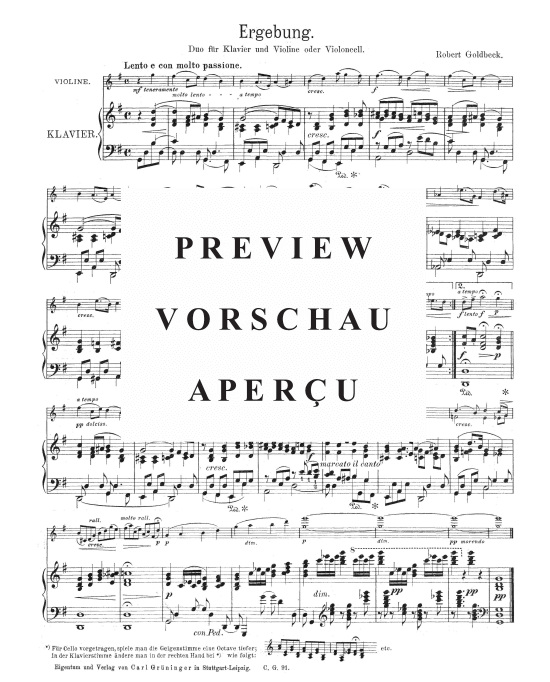 Product picture to: Ergebung Robert Goldbeck