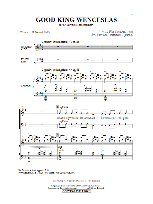 Produktbild zu: Good King Wenceslas