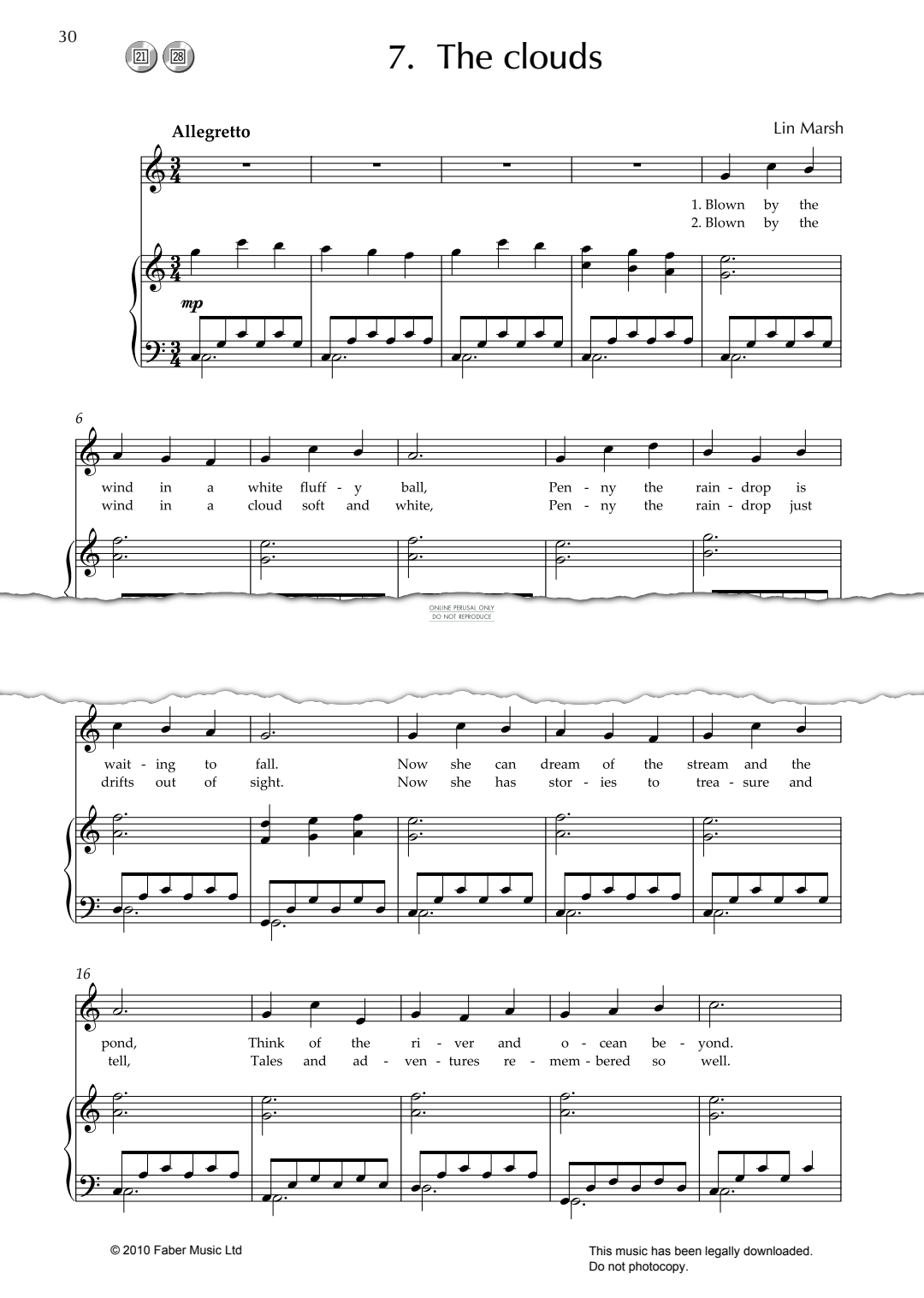 Produktbild zu: The Clouds (from 'Penny The Raindrop')