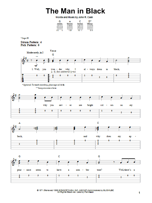 Product gallery: Page 1 of 1 The Man In Black, Johnny Cash
