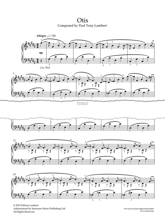 Produktgalerie: Seite 1 von 1 Otis, Paul Tony Lambert, Klavier