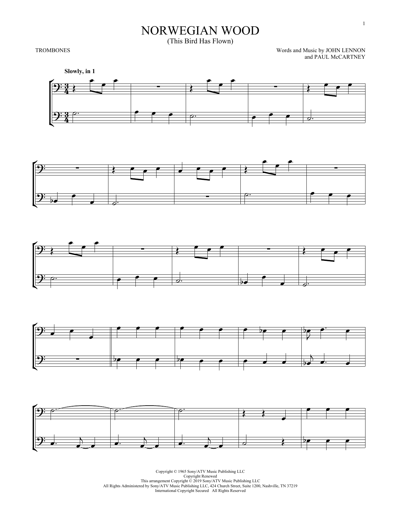 Product gallery: Page 1 of 1 Norwegian Wood (This Bird Has Flown), The Beatles