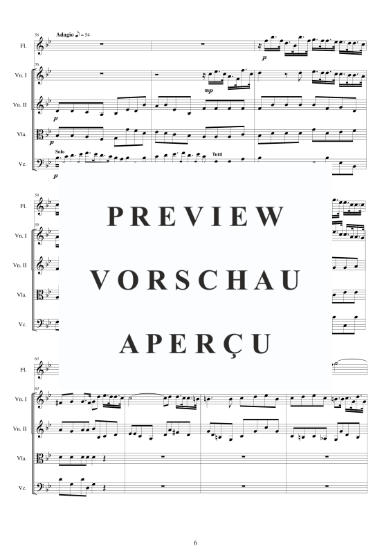 Produktgalerie: Seite 7 von 11 Concerto No.11 to 5 in G-Moll Op.5, , Querflöte Solo und Streicher Ensemble