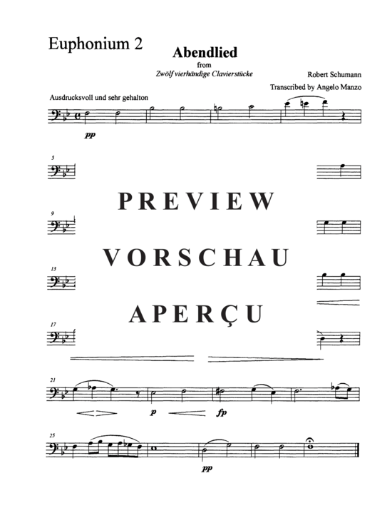 Produktgalerie: Seite 7 von 11 Abendlied , , (Tuba Ensemble EEETTT)