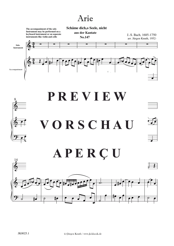 Produktgalerie: Seite 2 von 11 Schäme dich,o Seele, nicht , , (Klavier + Melodie in C)