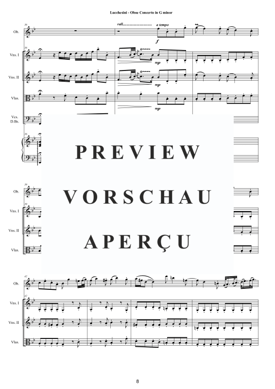 Produktgalerie: Seite 9 von 11 Oboe Concerto in G minor, , Oboe und Kammerorchester