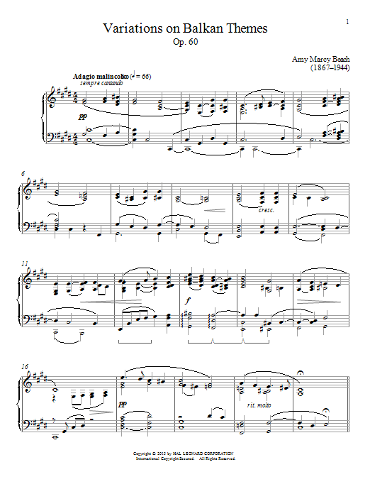 Product picture to: Variations On Balkan Themes, Op. 60