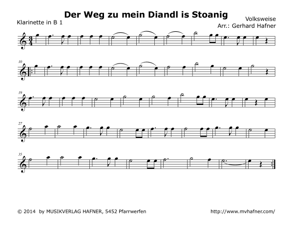 Product gallery: Page 1 of 11 Der Weg zu mein Diandl is Stoanig, , (woodwind and brass)