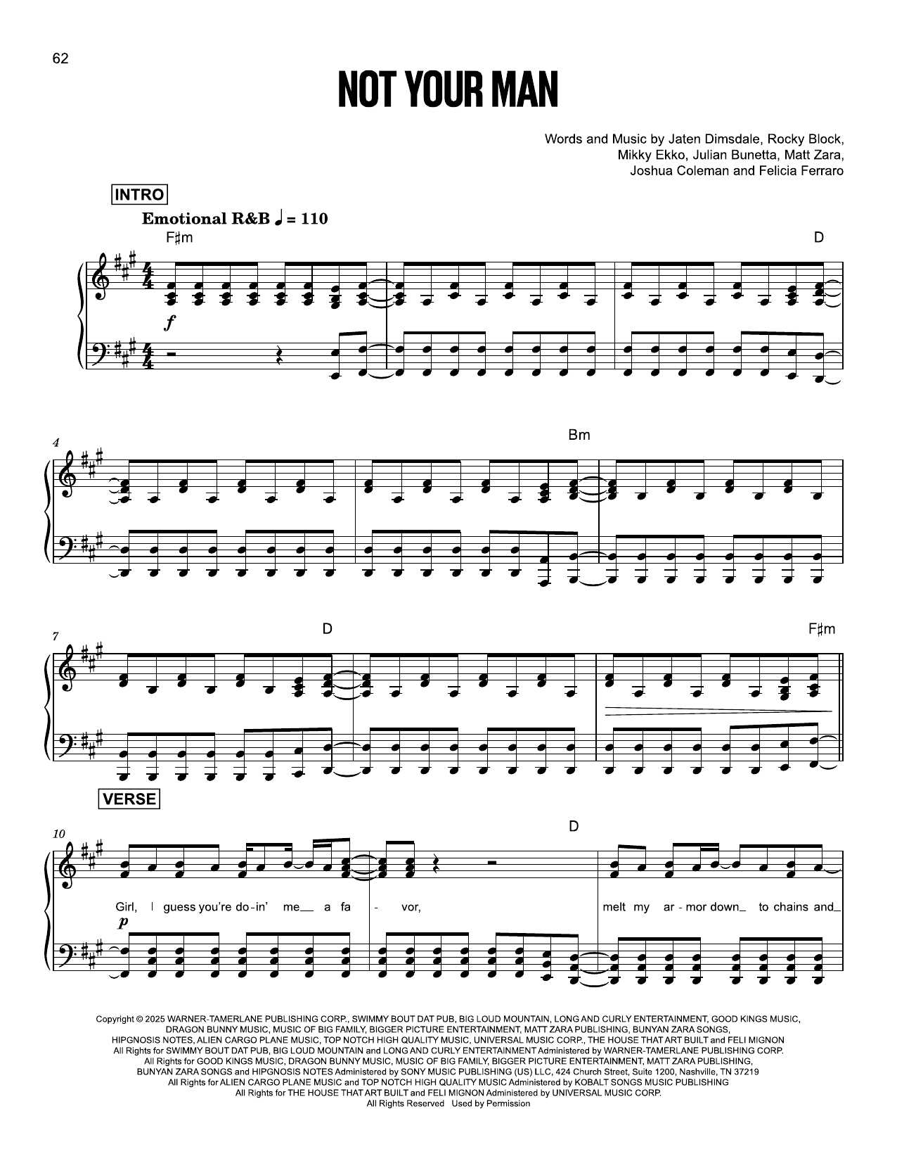 Produktgalerie: Seite 1 von 1 Not Your Man, Teddy Swims