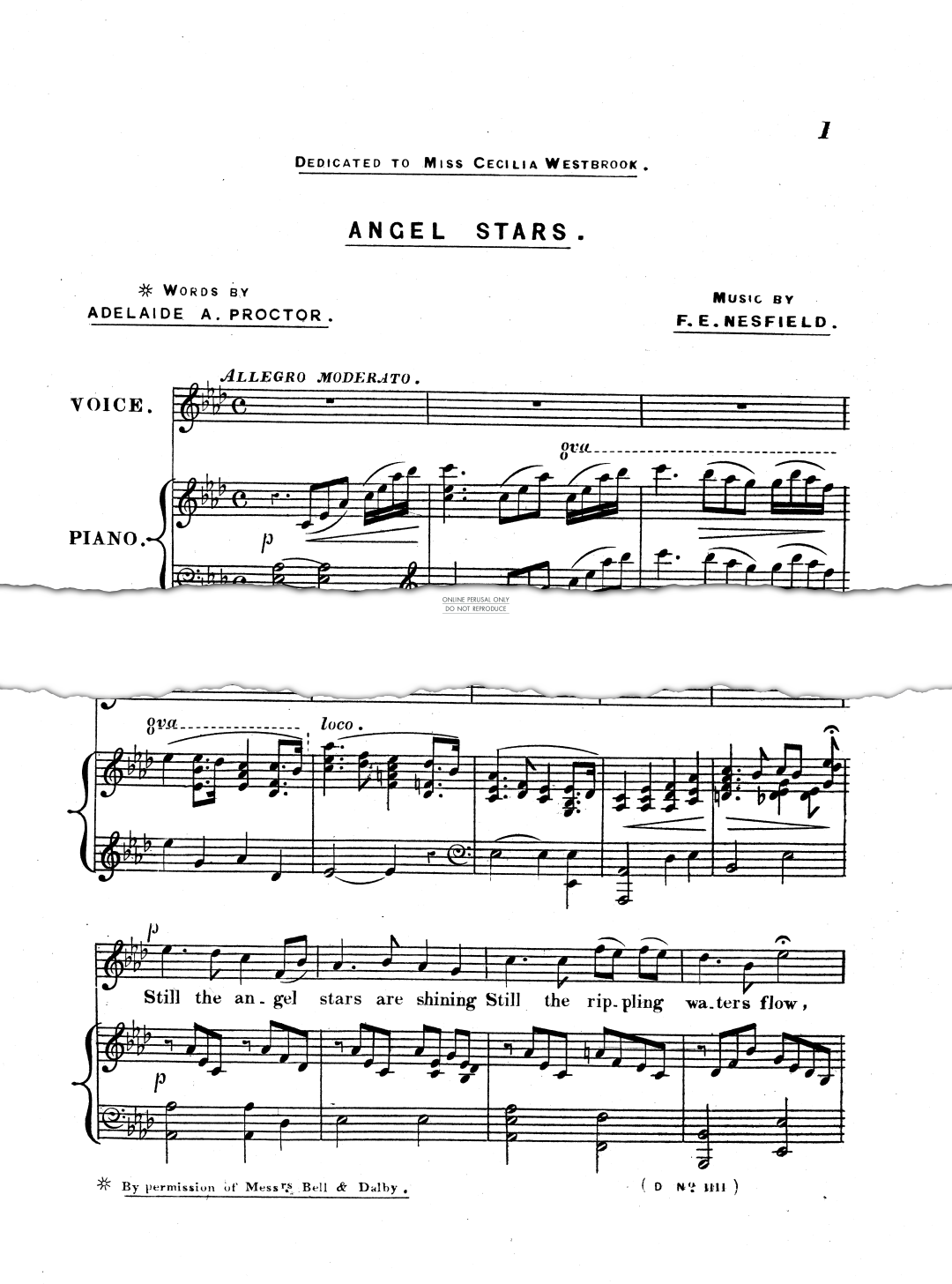Produktgalerie: Seite 1 von 1 Angel Stars, F. E. Nesfield, Gesang, Klavier