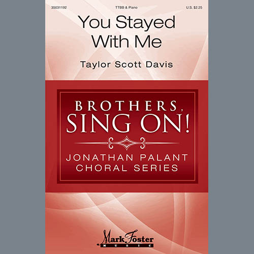 cover: You Stayed With Me, Taylor Scott Davis