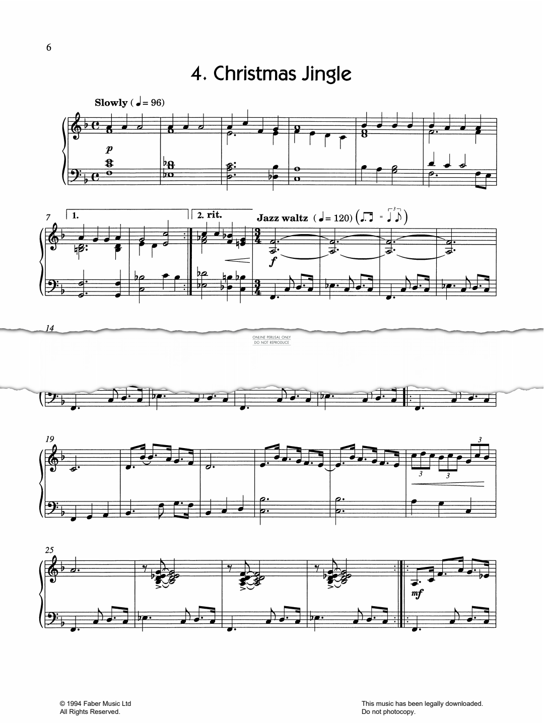 Produktgalerie: Seite 1 von 1 Christmas Jingle, Pam Wedgwood, Klavier