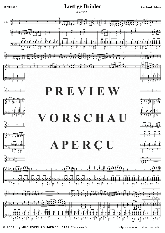 Product gallery: Page 1 of 11 Lustige Brüder, , (large wind orchestra)