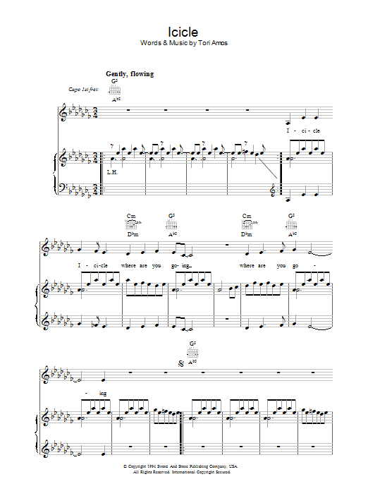 Produktgalerie: Seite 1 von 1 Icicle, Tori Amos, Gesang, Gitarre, Klavier