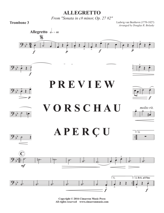 Product gallery: Page 7 of 8 Allegretto , , (Trombone quartet)