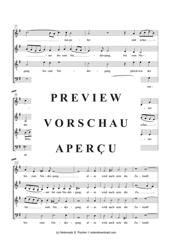 Product gallery: Page 3 of 5 Gleichwie der Blitz ausgehet , , (mixed choir)